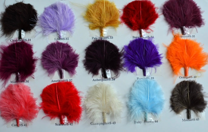 large feather fascinator colour chart wedding red